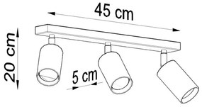 Sollux SL.0703 - Faretto BERGE 3xGU10/40W/230V
