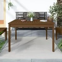 Tavolo da Giardino Miele 121x82,5x76 cm Legno Massello di Pino 823972