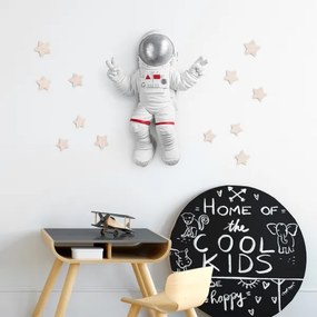 Decorazione da muro 47x35 cm astronaut argento