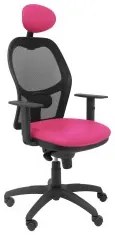 Sedia Ufficio con Poggiatesta Jorquera malla PC SNSPRSC Rosa