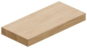 Top per lavabo STEP/STAR L 100.3 x H 10 x P 46.5 cm rovere mdf