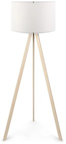 Lampada da terra 115 cm paralume bianco Minimal