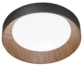 Plafoniera LED I-ARKA-PL40-NER Ø 40 cm nero IP20 cct da bianco caldo a bianco freddo con regolazione di temperatura, 3300 lumen LUCE AMBIENTE DESIGN