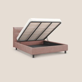 Liam letto contenitore con testata trapuntata in tessuto smacchiabile T17 rosa