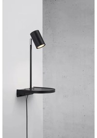 Nordlux - Lampada da parete con mensola CODY 1xGU10/15W/230V nera