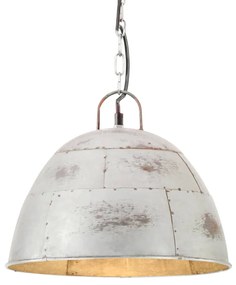 Lampada A Sospensione Vintage 25 W Argento Rotonda 31 Cm E27 /
