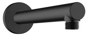 Braccio per soffione doccia HANSGROHE Vernis Blend tondo L 24 x L 6.5 x H 6.5 cm in ottone nero opaco