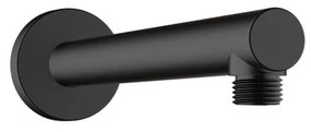 Braccio per soffione doccia HANSGROHE Vernis Blend tondo L 6.5 x H 6.5 cm in ottone nero opaco