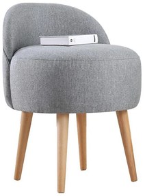 Poltroncina per bambini NIKI Ø 46 cm grigia