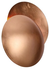 Lampada da parete moderna rame 34,5 cm 2 luci - Sunrise
