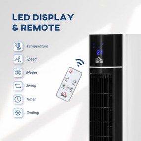 Raffrescatore Ventilatore Evaporativo 3 Litri 60W con Telecomando Bianco...