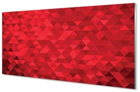 Quadro in vetro Modello a triangolo rosso 100x50 cm