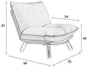 Poltrona grigia Lazy Sack - Zuiver