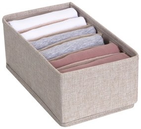 Organizzatore per cassetti beige con scomparti Cassetto, 16,5 x 11 cm - Bigso Box of Sweden