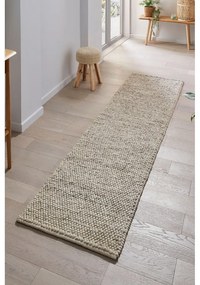 Tappeto in lana grigio chiaro 60x230 cm Minerals - Flair Rugs