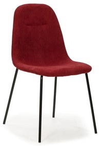 Set di sedie da pranzo rosse 4 pz Renne - Marckeric