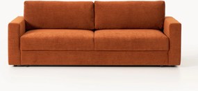 Divano letto 3 posti in velluto con contenitore Tasha