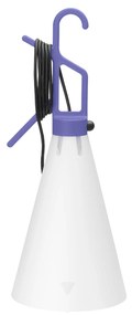 Flos Mayday Lampada multiuso 22 cm da appoggio per interni con gancio e maniglia avvolgicavo cavo 4,85 m Lilac