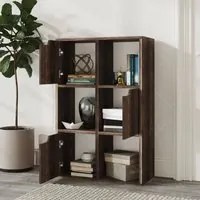 Libreria Rovere Fumo 60x27,5x88 cm in Truciolato 338164