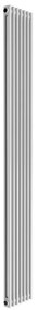 Termosifone in acciaio tubolare 2 colonne 7 elementi interasse 1735 mm ERCOS Comby bianco