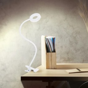 Solight WO66-W - Lampada da tavolo LED dimmerabile con clip LED/8W/230V 3000/4000/5000K bianco