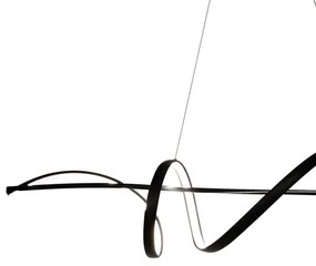 Lampadario LED a sospensione con filo SASH LED/36W/230V nero