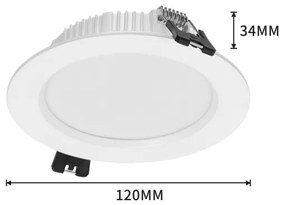 Immax NEO 07294L - Lampada da incasso dimmerabile DOWN LED/12W/230V Wi‑Fi Ø 12 cm bianco