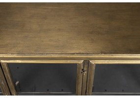 Vetrina dorata in metallo 100x80x38,5 cm Gertlush – Dutchbone