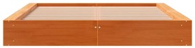 Giroletto marrone cera 140x200 cm in legno massello di pino