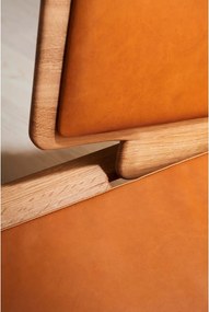 Panca in pelle marrone cognac Elba - Hammel Furniture