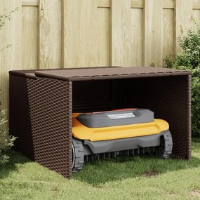 Garage Per Robot Tosaerba Marrone 86x90x52/57 Cm İn Polyrattan /