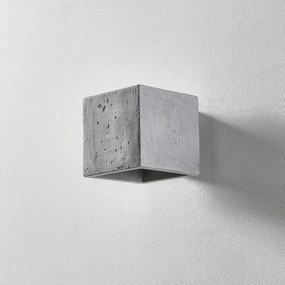 Euluna Applique Ara a cubo di cemento