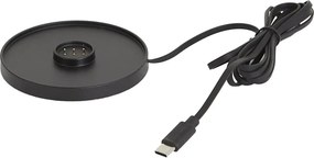 Lampada da tavolo da esterno beige ricaricabile con stazione di ricarica IP65 - Grill