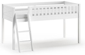 Letto rialzato in pino bianco 90x200 cm SCOTT - Vipack