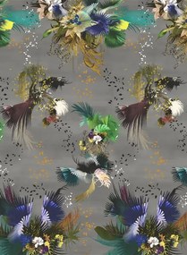 Christian Lacroix Tapete Oiseau Fleur - Graphite