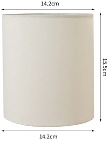 Brilagi - Paralume universale NUBILA E27 15,5x14 cm crema