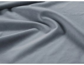 Letto matrimoniale imbottito blu chiaro con contenitore con griglia 160x200 cm Casey - Mazzini Beds