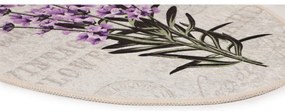 Set di tappetini per il bagno viola/beige 3 pz 60x100 cm Lavender – Foutastic