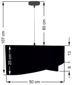 Lampadario a sospensione con filo GALAXY 1xE27/60W/230V