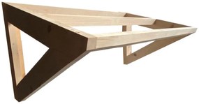 Pensilina TOSCANA in legno marrone L 140 x P 85 cm