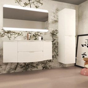 Estensione per mobile da bagno Vague 1 anta bianco opaco L 34 x H 55 x P 41 cm