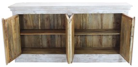 ETER - madia legno di mango bianco