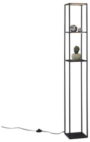 Lampada da terra LED CONTURA nero, luce bianco freddo 1680 lumen PAUL NEUHAUS