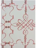 Nina Campbell Carta da parati Portavo - Coral/ Ivory