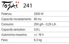 Stufa a Combustibile Liquido Tosai Modello 241