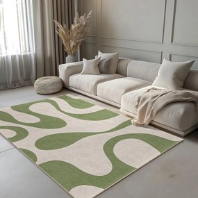 Tappeto verde lavabile 60x100 cm Matcha Latte – Mila Home