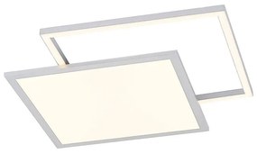 Lucande - Senan LED Quadrato Plafoniera CCT Argento Lucande