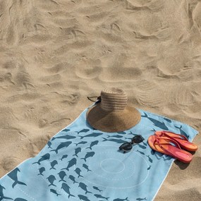 Telo mare blu 90x180 cm Shoal - DecoKing