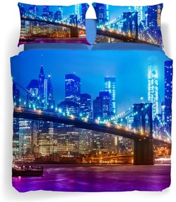 Completo Copripiumino in Cotone Brooklyn Matrimoniale Sogni