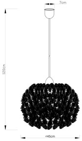 Globo 15057 - Lampadario su filo KATUNGA 1xE27/40W/230V